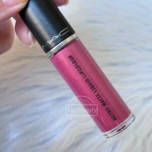 New MAC Retro Matte Liquid Lipcolour Gloss~Metallic Rose~Full Size 5 ml/0.17 oz
